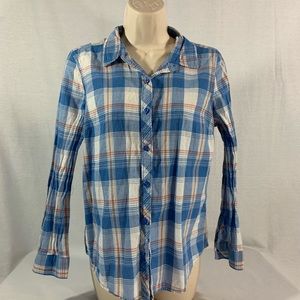 Faded Glory Plaid Button Down